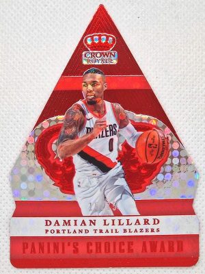 2017-18 Panini Crown Royale – Panini’s Choice Red #PC-21 Damian Lillard SN75
