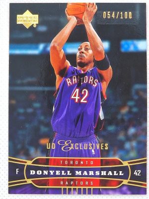 2004-05 Upper Deck – UD Exclusives #184 Donyell Marshall SN100