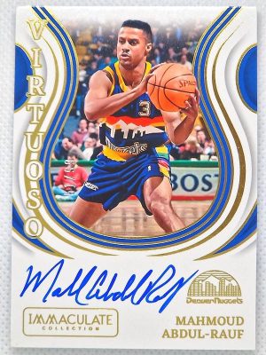 2023-24 Panini Immaculate Collection – Virtuoso Autographs #VA-MAR Mahmoud Abdul-Rauf AU, SN99