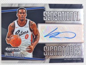 2024-25 Panini Prizm Black – Sensational Signatures #SS-DUR Jalen Duren AU