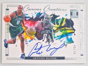 2023-24 Panini Impeccable – Canvas Creations Signatures #CCS-AWB Antoine Walker AU, SN99