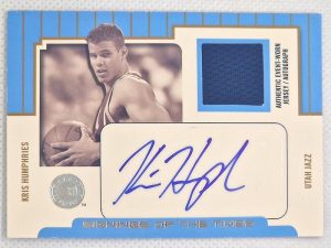 2004-05 SkyBox E-XL – Signings of the Times (100) #ST/KH Kris Humphries AU, MEM, SN100