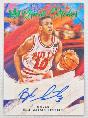 2020-21 Panini Court Kings – Brush Strokes Jade #BR-BJA B.J. Armstrong AU