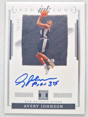 2021-22 Panini Impeccable – Illustrious Ink #IL-AJN Avery Johnson AU, SN99