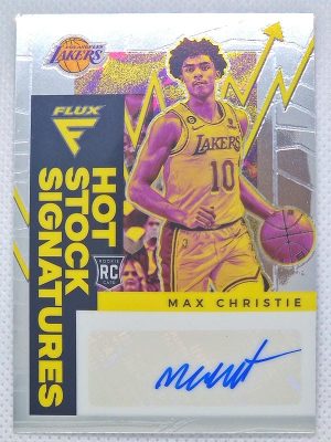 2022-23 Panini Flux – Hot Stock Signatures #HSS-MAX Max Christie AU
