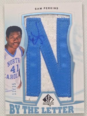 2013-14 SP Authentic – By the Letter Signatures #BL-SP Sam Perkins AU, MANU, VAR, SN35