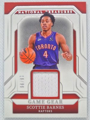 2024-25 Panini National Treasures – Game Gear #GG-SCT Scottie Barnes MEM, SN99