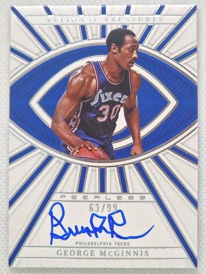 2022-23 Panini National Treasures – Peerless Signatures #PLS-GMG George McGinnis AU, SN99