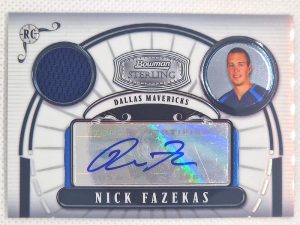 2007-08 Bowman Sterling #NF Nick Fazekas AU, MEM, RC, SN218