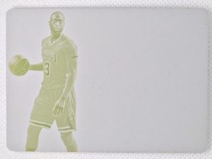 2016-17 Panini Flawless – Horizontal Patch Autographs Printing Plates Yellow #H-DW Dwyane Wade SN1