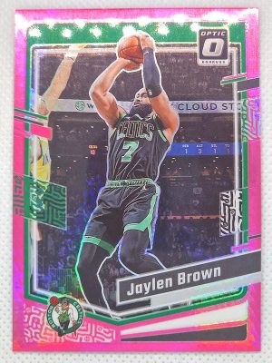 2023-24 Donruss Optic – Hyper Pink #113 Jaylen Brown